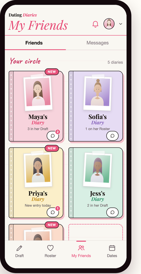 My Friends: your circle's diaries